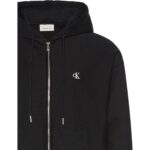 Ck Lv04rd232g Ls Premıum Terry Monogram Fz Hoo Erkek Sweatshırt – SİYAH - Görsel 3