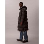 Ck Lv04rd518g Ls Long Length Hooded Nylon Puffer Erkek Mont – SİYAH - Görsel 2