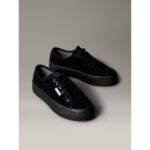 Ck Yw0yw02000 Vulc Flatf Lace Up Sue/wl Ck Kadın Sneakers – SİYAH