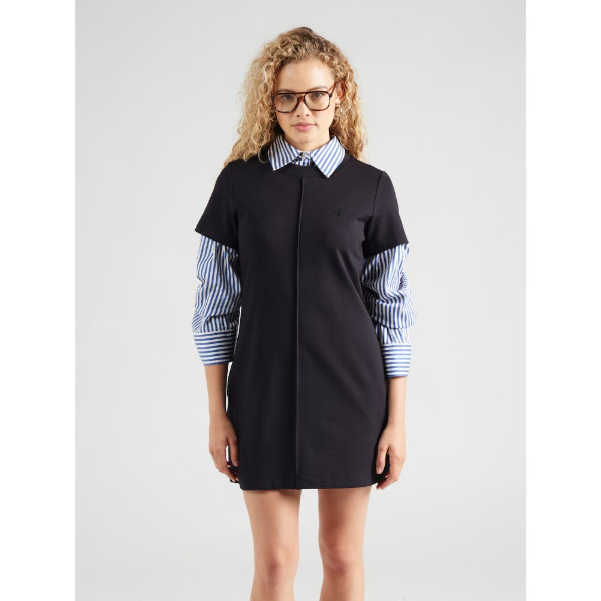 154087-0-ck-lv047c241g-a_-punto-milano-kadin-elbise-016cfe508dca Ck Lv047c241g A- Punto Mılano Kadın Elbise – SİYAH - Görsel 1