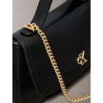 Ck Lv04f3282g Ck Top Handle Wıth Chaın Kadın Çanta – SİYAH - Görsel 5