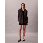 Ck Lv044d208g Ss Aop Jacquard Mını Kadın Elbise – SİYAH - Görsel 2