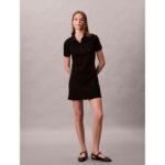 Ck Lv044d208g Ss Aop Jacquard Mını Kadın Elbise – SİYAH - Görsel 4