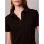 Ck Lv044d208g Ss Aop Jacquard Mını Kadın Elbise – SİYAH - Görsel 5