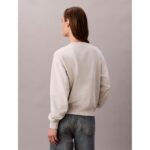 Ck Lv047b234g Ls Monologo French Terry Rlxd Cr Kadın Sweatshırts – GRİ - Görsel 6