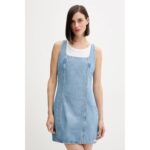 Ck Lv047c714g Scoop Neck Dress Evenıng Blue Kadın Elbise – MAVİ