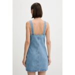 Ck Lv047c714g Scoop Neck Dress Evenıng Blue Kadın Elbise – MAVİ - Görsel 3