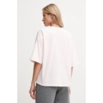 Ck Lv047d204g Ss Woven Label Oversızed Tee Kadın Tshırt – PEMBE - Görsel 3