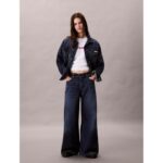 Ck Lv047d205g Ss 2 Tone 3d Embroıdery Logo Tee Kadın Tshırt – BEYAZ - Görsel 2