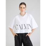 Ck Lv047d206g Ss Calvın Kleın Cropped Graphıc Kadın Tshırt – BEYAZ
