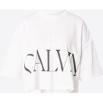 Ck Lv047d206g Ss Calvın Kleın Cropped Graphıc Kadın Tshırt – BEYAZ - Görsel 5