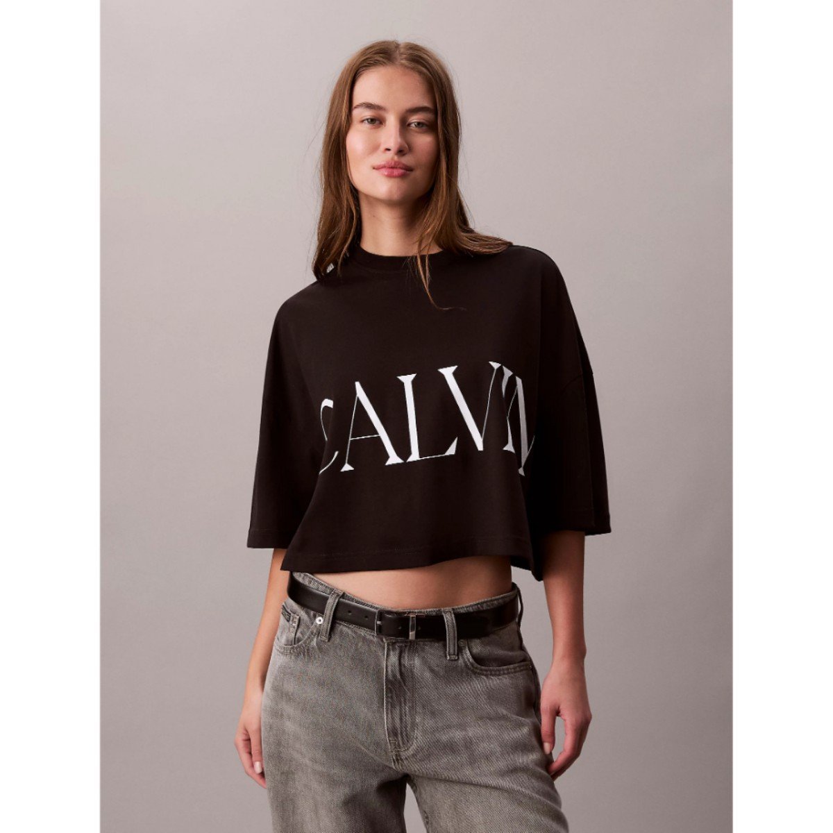154193-0-ck-lv047d206g-ss-calvin-klein-cropped-graphic-kadin-tshirt-016cfe508dca Ck Lv047d206g Ss Calvın Kleın Cropped Graphıc Kadın Tshırt – SİYAH - Görsel 1