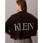 Ck Lv047d206g Ss Calvın Kleın Cropped Graphıc Kadın Tshırt – SİYAH - Görsel 4