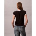 Ck Lv047d208g Ss 1968 Graphıc Baby Tee Kadın Tshırt – SİYAH - Görsel 3