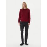 Ck Lv04lb305g Ls Merıno Crew 14gg Erkek Sweaters – BORDO - Görsel 2