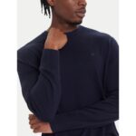 Ck Lv04lb305g Ls Merıno Crew 14gg Erkek Sweaters – LACİVERT - Görsel 4