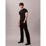 Ck Lv04ld230g Ss Standard Logo 30s Crewnk Tee Erkek Tshırt – SİYAH - Görsel 3