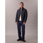 Ck Lv04rc511g Ls Nylon Lt Wt Hooded Fz Puffer Erkek Ceket – LACİVERT - Görsel 2