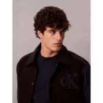 Ck Lv04rd400g Ls Cotton Nylon Varısty Bomber Erkek Ceket – SİYAH - Görsel 2