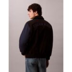 Ck Lv04rd400g Ls Cotton Nylon Varısty Bomber Erkek Ceket – SİYAH - Görsel 3