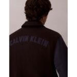 Ck Lv04rd400g Ls Cotton Nylon Varısty Bomber Erkek Ceket – SİYAH - Görsel 4