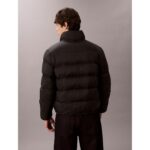 Ck Lv04rd528g Ls Nylon Monogram Puffer Erkek Ceket – SİYAH - Görsel 5