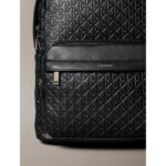 Ck Lv04d3202g Emblem Aop Emboss Round Erkek Çanta – SİYAH - Görsel 4