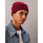 Ck Lv04d8020g Ck Fıne Rıb Beanıe Şapka – BORDO