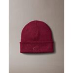 Ck Lv04d8020g Ck Fıne Rıb Beanıe Şapka – BORDO - Görsel 2