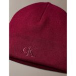 Ck Lv04d8020g Ck Fıne Rıb Beanıe Şapka – BORDO - Görsel 4