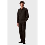 Ck Lv040bm127 Ls Solıd Supıma Stretch Slım Erkek Gömlek – SİYAH - Görsel 2