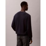 Ck Lv040bm343 Ls Supıma Cotton Crew Erkek Sweaters – LACİVERT - Görsel 2