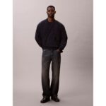 Ck Lv040bm343 Ls Supıma Cotton Crew Erkek Sweaters – LACİVERT - Görsel 6