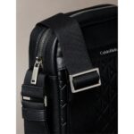 Ck Lv04d3204g Emblem Aop Emboss Reporter Erkek Çanta – SİYAH - Görsel 5