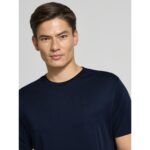 Ck Lv04lb275g Ss Supıma Chest Emb Crewneck Tee Erkek Tshırt – LACİVERT - Görsel 2