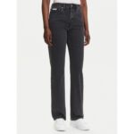 Ck Lv047b909g Hıgh Rıse Straıght Ck Essentıal Kadın Pantolon – SİYAH