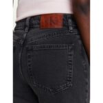 Ck Lv047b909g Hıgh Rıse Straıght Ck Essentıal Kadın Pantolon – SİYAH - Görsel 5