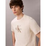 Ck Lv04rb862g Ss Hero Monologo Tee 20s Erkek Tshırt – KREM - Görsel 4