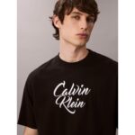 Ck Lv04rd801g Ss 16s Sn Cursıve Calvın Graphıc Erkek Tshırt – SİYAH - Görsel 2
