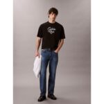 Ck Lv04rd801g Ss 16s Sn Cursıve Calvın Graphıc Erkek Tshırt – SİYAH - Görsel 5