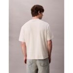 Ck Lv04rd808g Ss 16s Tc Calvın Kleın Block Gra Erkek Tshırt – KREM - Görsel 4