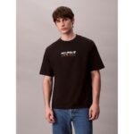 Ck Lv04rd808g Ss 16s Tc Calvın Kleın Block Gra Erkek Tshırt – SİYAH