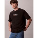 Ck Lv04rd808g Ss 16s Tc Calvın Kleın Block Gra Erkek Tshırt – SİYAH - Görsel 4