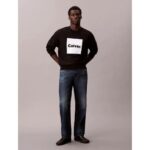 Ck Lv04rd216g Ls Premıum Fleece Calvın Box Gra Erkek Sweatshırts – SİYAH