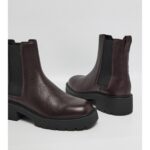 Ck Yw0yw02072 Chunky Chelsea Lth Kadın Bot – BORDO - Görsel 4