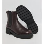 Ck Yw0yw02072 Chunky Chelsea Lth Kadın Bot – BORDO - Görsel 5