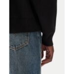 Ck Lv04rd305g Ls Cttn Cashmere 3d Logo Erkek Sweaters – SİYAH - Görsel 3