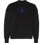 Ck Lv04rd305g Ls Cttn Cashmere 3d Logo Erkek Sweaters – SİYAH - Görsel 4
