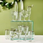 M01124 Dalıa 6 Parça Meşrubat Bardağı Platin – PLATİN - Görsel 2