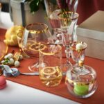 M01115 Dalıa 6 Parça Kırmızı Şarap Kadehi Altın – ALTIN - Görsel 2